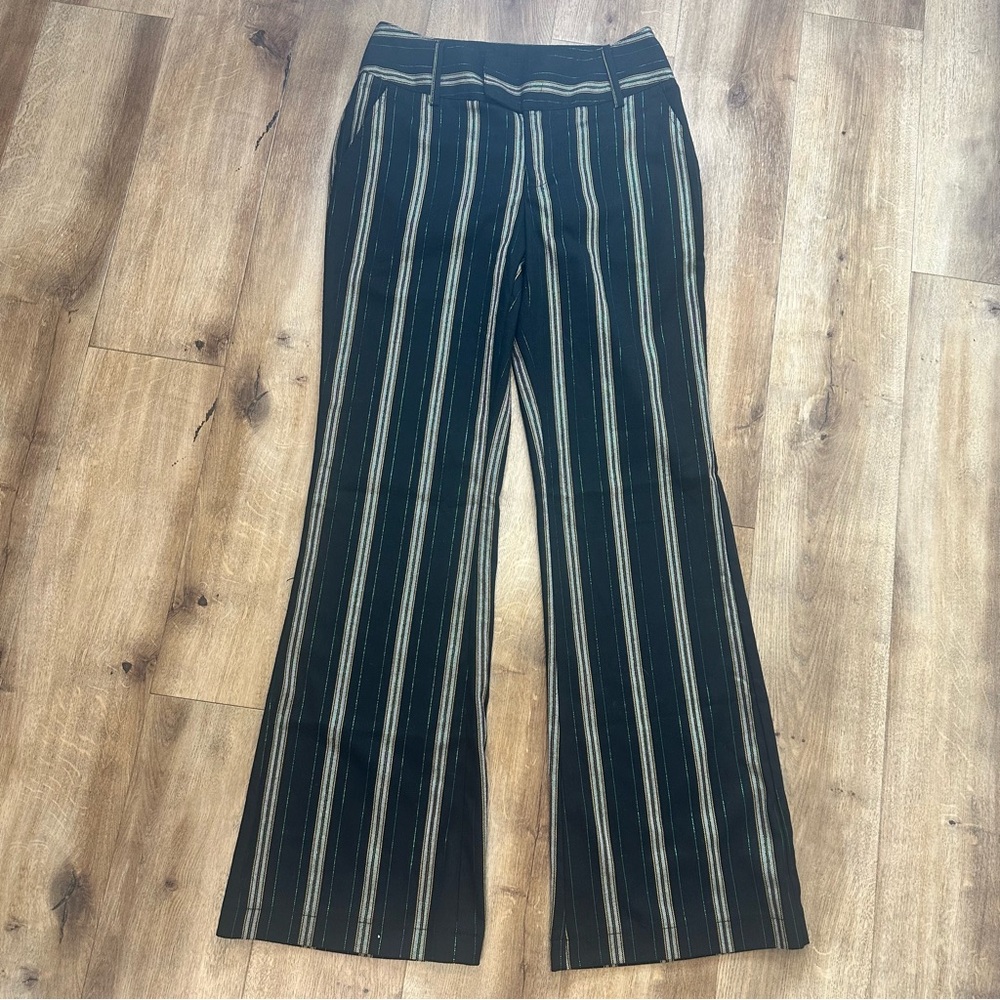 Urban Outfitters Marcella Y2K Multicolored Striped Flare Pants Size 2 - Picture 2 of 12